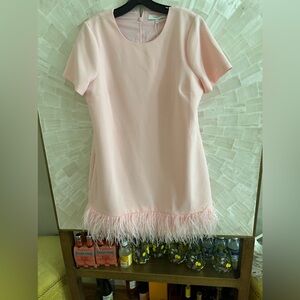 Likely pink Marullo feather dress